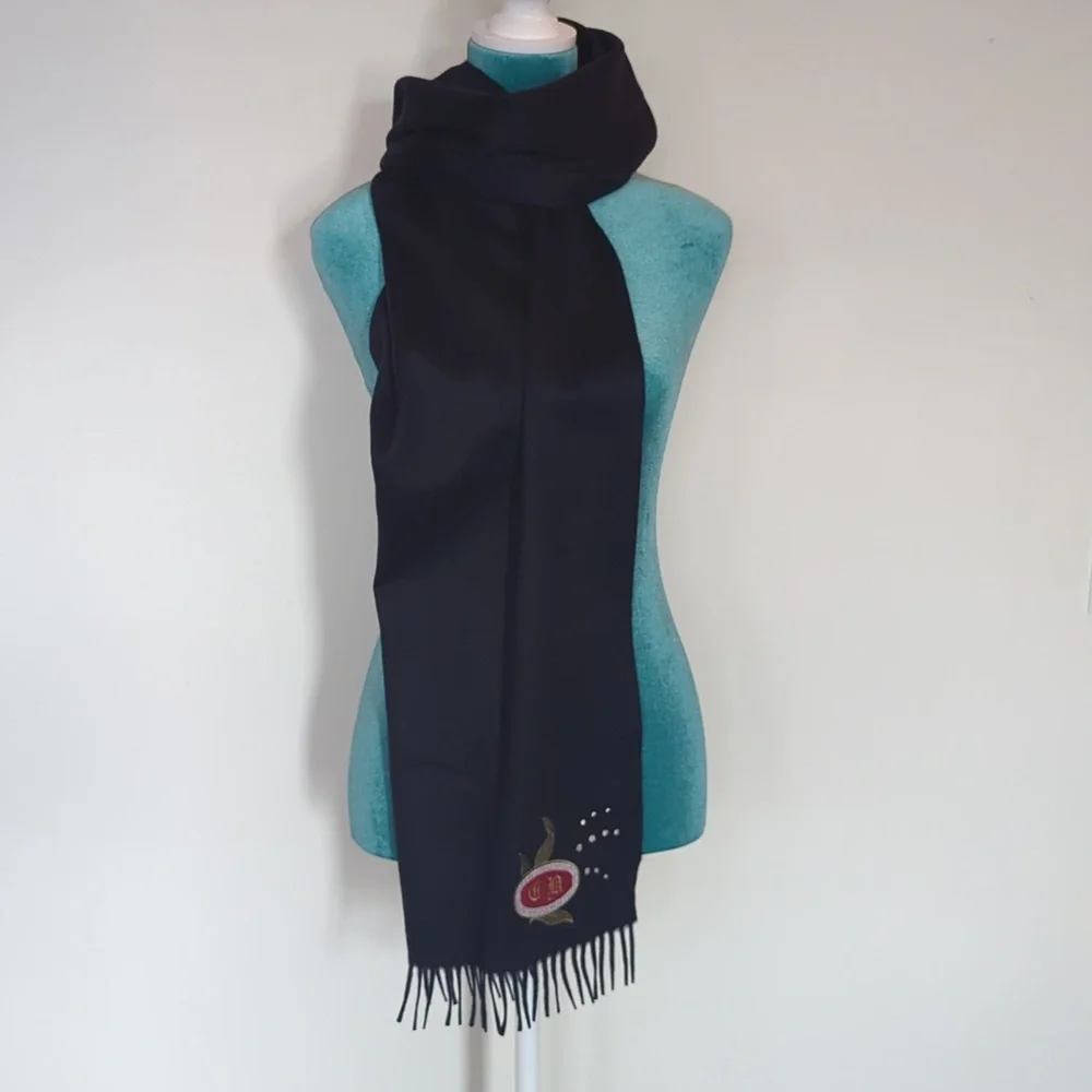 Dior Black Casshmere Scarf